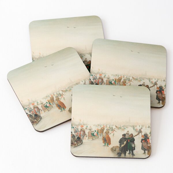 Item preview, Enjoying the Ice near a Town (1620) by Hendrick Avercamp designed and sold by Designedbysm.