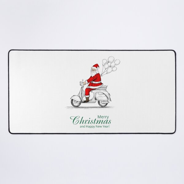Item preview, Santa claus on a scooter designed and sold by kamorim.