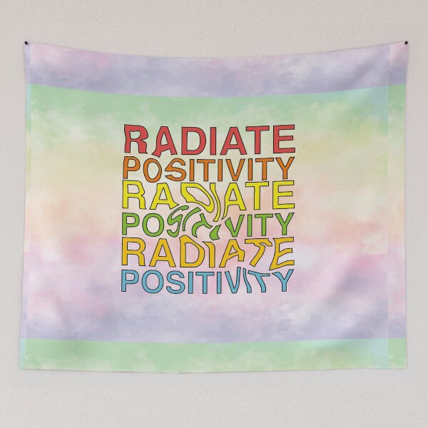 Item preview, Radiate Positivity Tie Dye Good Vibes Quotes designed and sold by AritraSur.