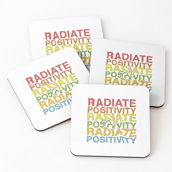 Item preview,  Radiate Positivity Warp Text Good Vibes Quotes designed and sold by AritraSur.