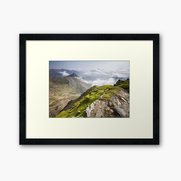 Wales - View from Snowdon Framed Art Print