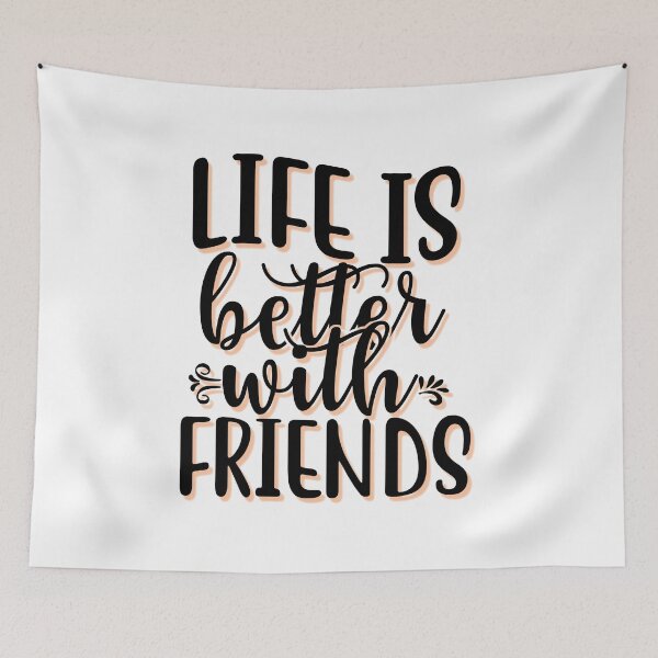 Item preview, La vida es mejor con amigos - Cita de amistad designed and sold by Vicky021.