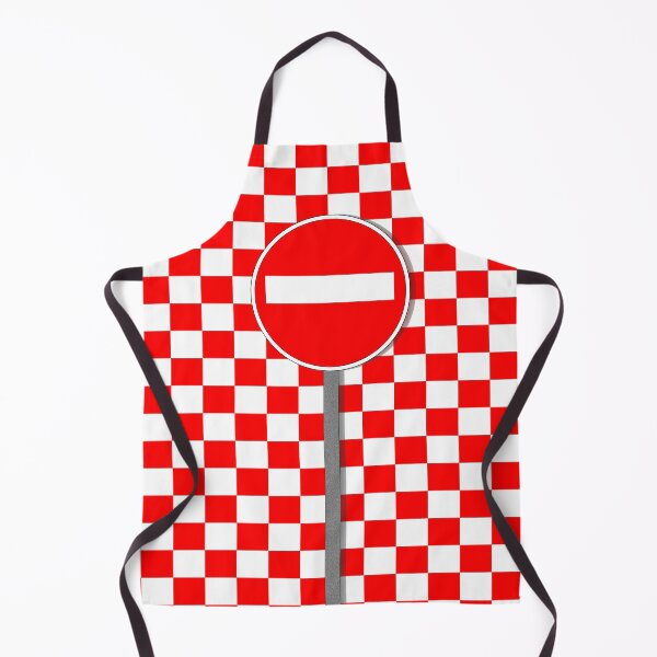 Item preview, chequered NO ENTRY in red and white designed and sold by mister-john.