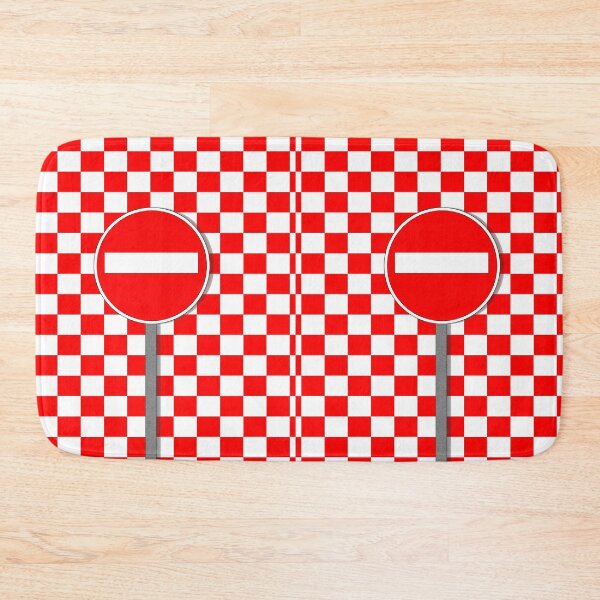 Item preview, chequered NO ENTRY in red and white  designed and sold by mister-john.