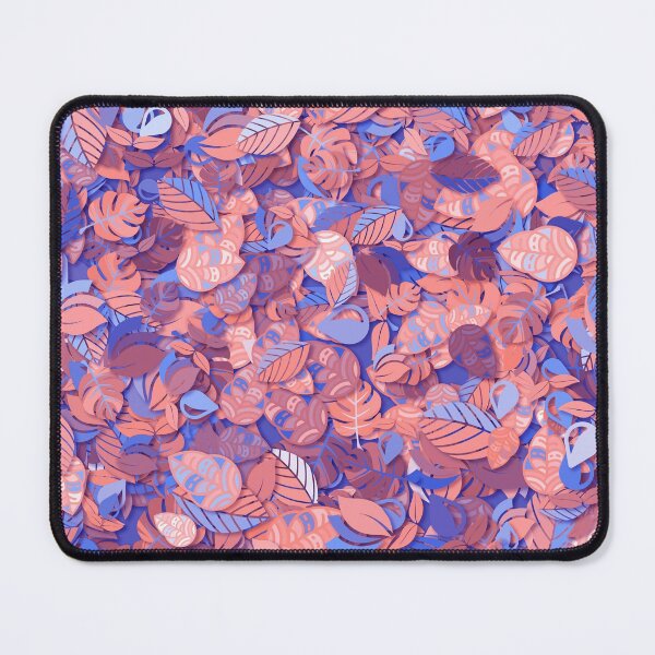 Item preview, Abstract Purple Orange Fall Autumn Leaves colorful Ornamental Paper Cut Out pattern designed and sold by MyColorfulDream.
