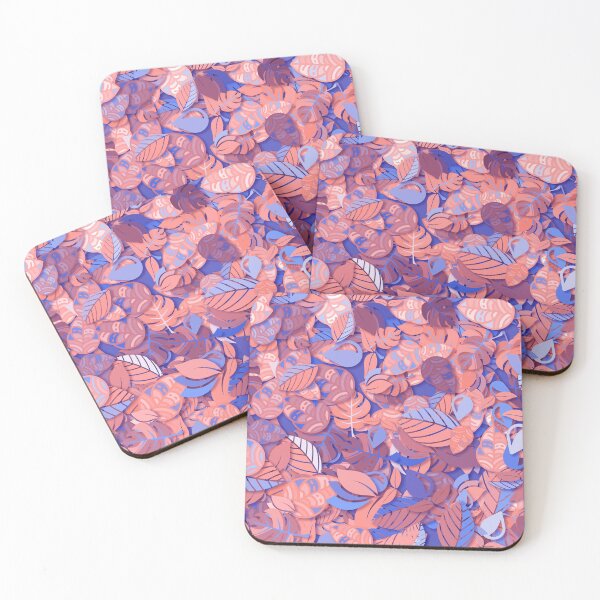 Item preview, Abstract Purple Orange Fall Autumn Leaves colorful Ornamental Paper Cut Out pattern designed and sold by MyColorfulDream.