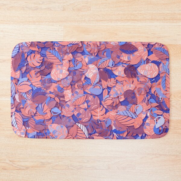 Item preview, Abstract Purple Orange Fall Autumn Leaves colorful Ornamental Paper Cut Out pattern designed and sold by MyColorfulDream.