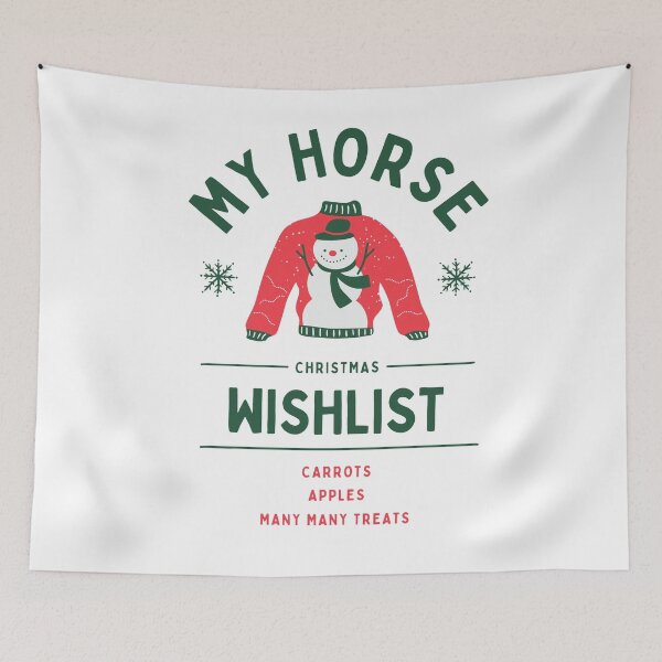Item preview, Horse Christmas themed design designed and sold by Real Equestrian.