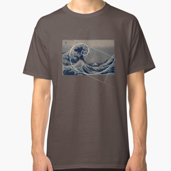 Hokusai Meets Fibonacci Classic T-Shirt