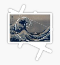 Hokusai Meets Fibonacci Sticker