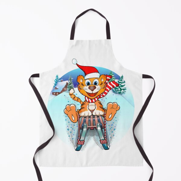 Item preview, Tiger 2022 /Happy New Year / Merry Christmas / Year of The Tiger /Sledding Tiger designed and sold by saf-saf.