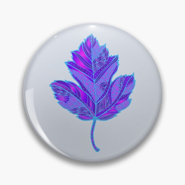 Item preview, Autumn is back, an autumn leaf in blue                               designed and sold by oomboomtees.