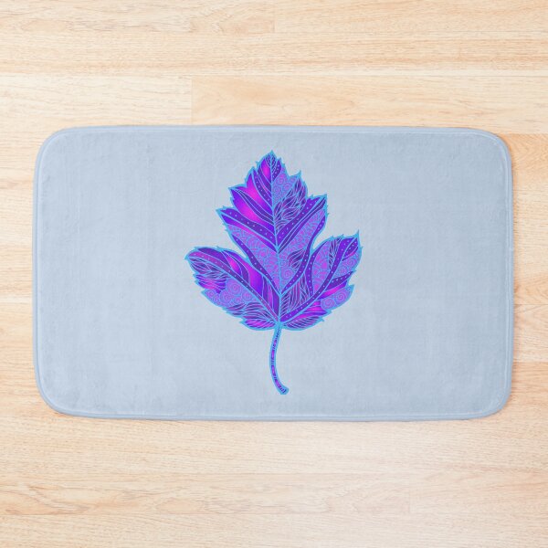 Item preview, Autumn is back, an autumn leaf in blue                               designed and sold by oomboomtees.