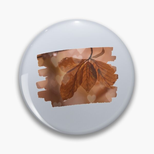 Item preview, Brown Autumn Leaves with Raindrops and Hearts                                 designed and sold by oomboomtees.