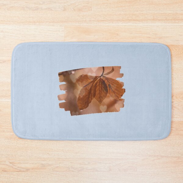 Item preview, Brown Autumn Leaves with Raindrops and Hearts                                 designed and sold by oomboomtees.