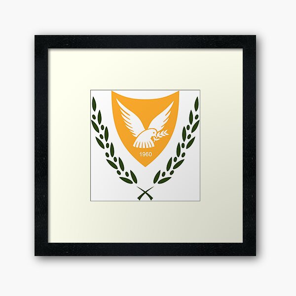 Cyprus Coat of Arms Framed Art Print