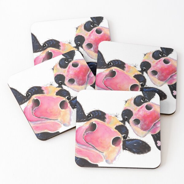 Item preview, CoW PRiNT, ANiMaL PRiNT ' JaMMie & HuRLeY ' BY SHiRLeY MacARTHuR designed and sold by Shirley MacArthur Art.