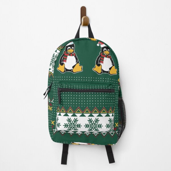 Item preview, Green christmas Sweater linux penguin pattern designed and sold by Code Monkeys.