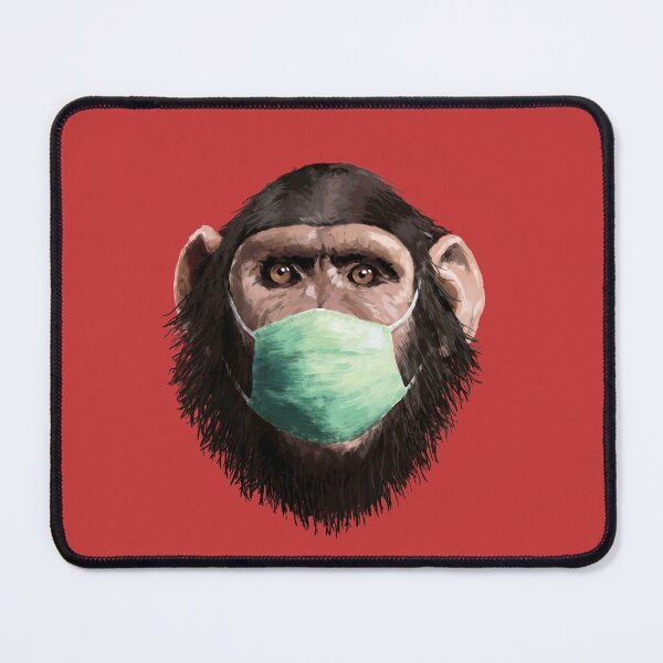Item preview, chimp in mask designed and sold by Yerlanio.