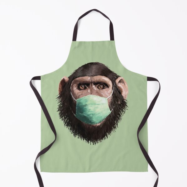 Item preview, chimp in mask designed and sold by Yerlanio.