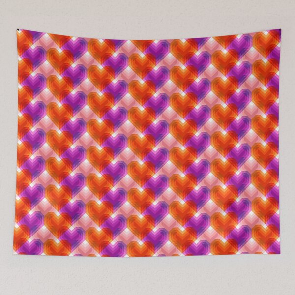 Item preview, Glowing geometric hearts designed and sold by Irina Ivanova.