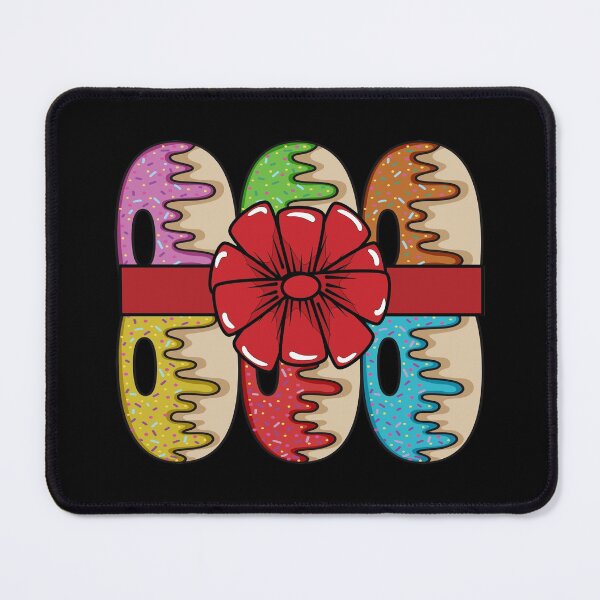 Item preview, Six pack of donuts with a ribbon decoration for christmas designed and sold by Donutlovers.