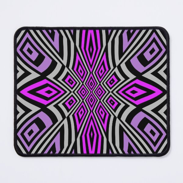 Item preview, Abstract geometric floral design pink purple designed and sold by aapshop.