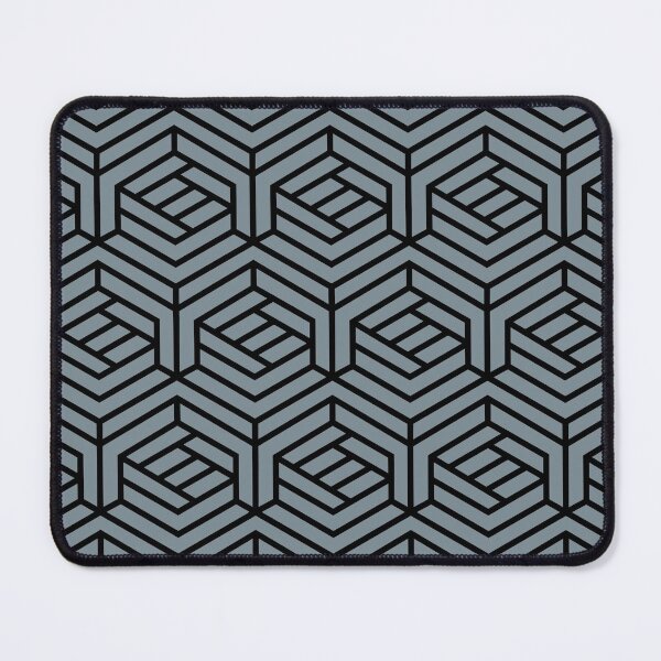 Item preview, Black and Blue Modern Cube Geometric Shape Pattern Pairs Dulux 2022 Popular Colour Denim Drift - Color Trends designed and sold by ColorOfTheYears.