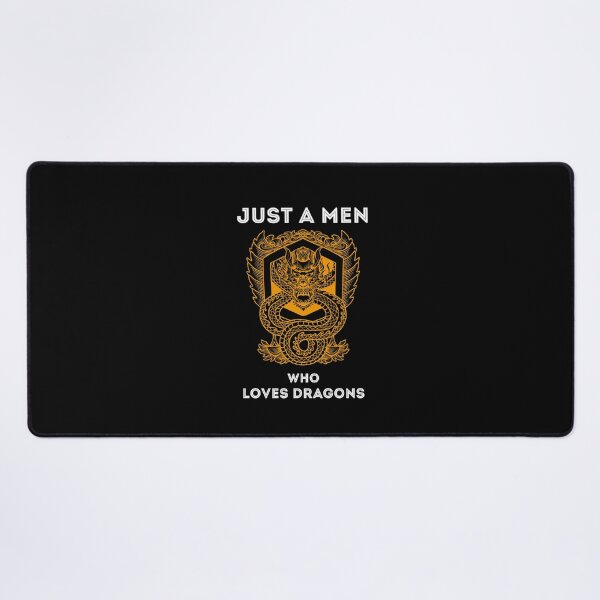 Bearded Dragon : Just a men who loves bearded dragon Desk Mat
