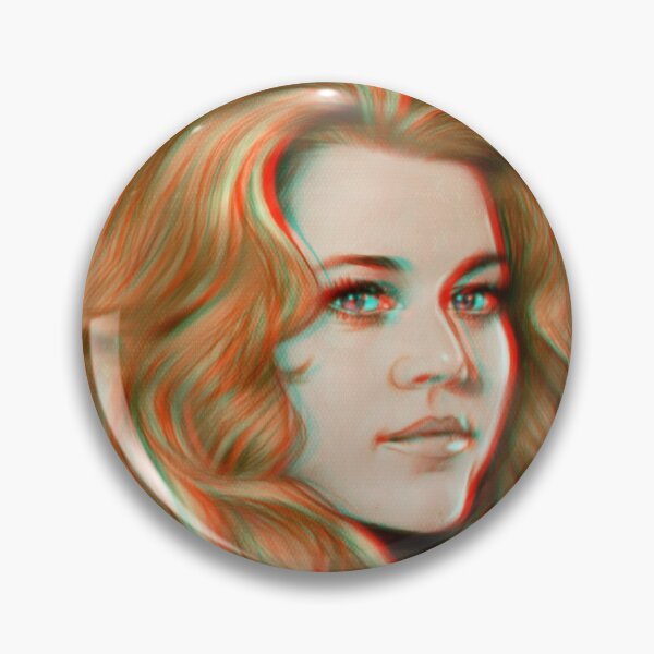 Artikelvorschau, 3D Anaglyphen-Pop-Art-Illustration von Jane Fonda als Barbarella entworfen und verkauft von 3dPopArt.