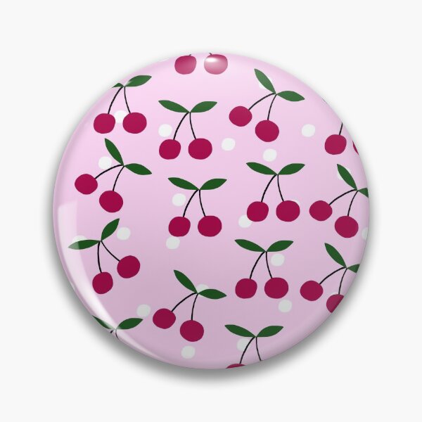 Item preview, Cute Cherry Pattern on Pink Background designed and sold by kapotka.