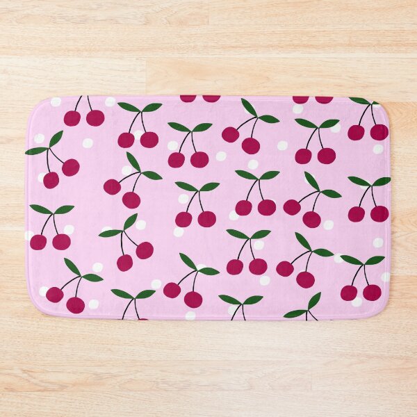 Item preview, Cute Cherry Pattern on Pink Background designed and sold by kapotka.