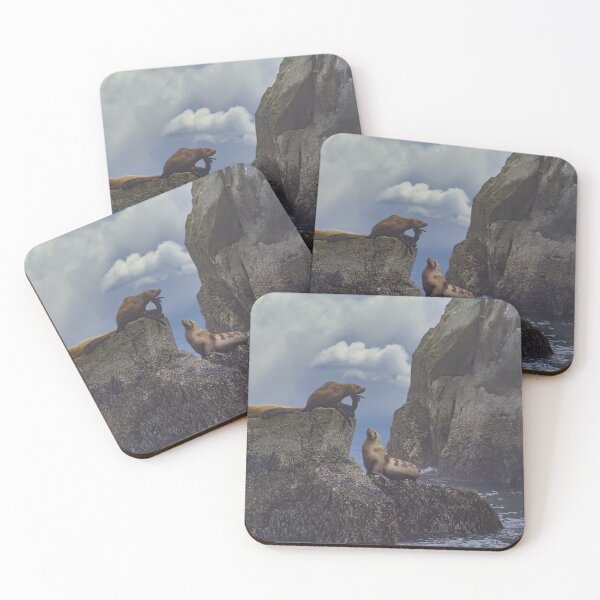 Item preview, Sea Lions 8567 - Resurrection Bay, Seward, Alaska designed and sold by AlsknMommaBear2.