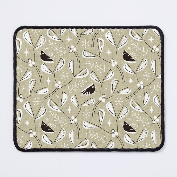 Item preview, MCM - Mistletoe and Blackbirds - Rustic Green designed and sold by miavaldez.
