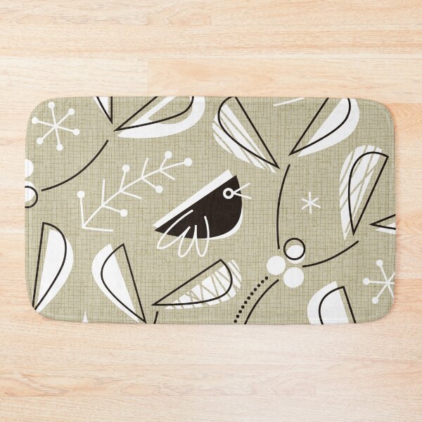Item preview, MCM - Mistletoe and Blackbirds - Rustic Green designed and sold by miavaldez.