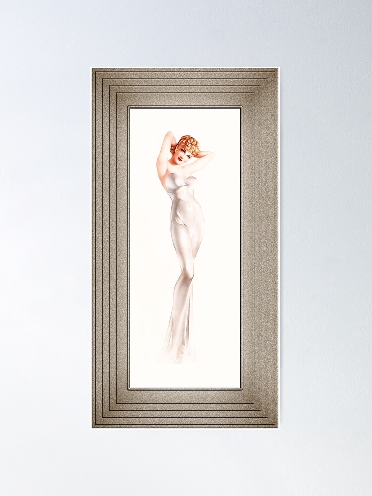 White Silk by Alberto Vargas Classic Xzendor7 Old Masters Reproductions  Poster for Sale by xzendor7