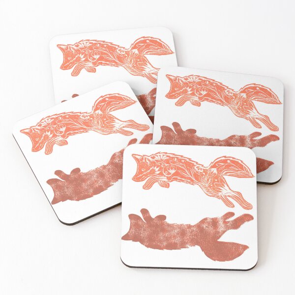 Item preview, Leaping Fox designed and sold by CraftyBunStudio.