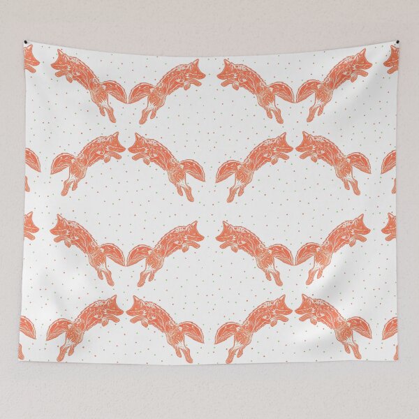 Item preview, Leaping Fox designed and sold by CraftyBunStudio.
