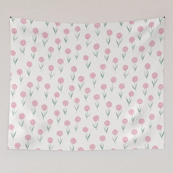 Item preview, Pink Alliums Pattern designed and sold by Calislahn.