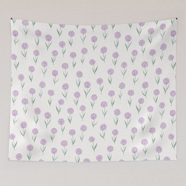 Item preview, Purple Alliums Pattern designed and sold by Calislahn.