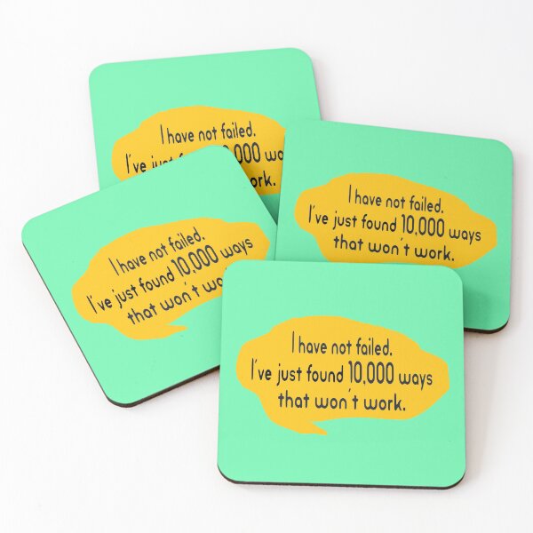 Item preview, I Have Not Failed. I've Just Found 10,000 Ways That Won't Work. designed and sold by Polla-Shirt.
