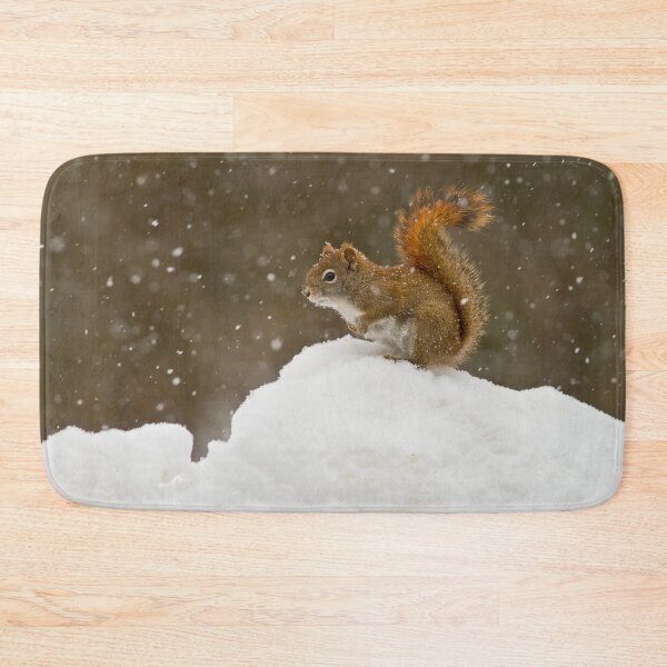 Item preview, Red Squirrel On Snow Bank designed and sold by Michael Cummings.