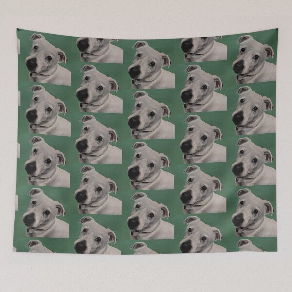 Item preview, White Jack Russell hand painted portrait designed and sold by ArtAFT.