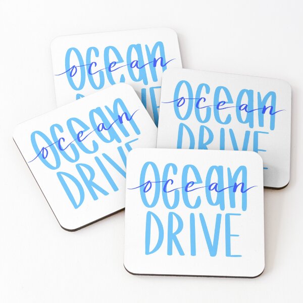 Item preview, Ocean Drive vaccation typography designed and sold by Floridaseaside.
