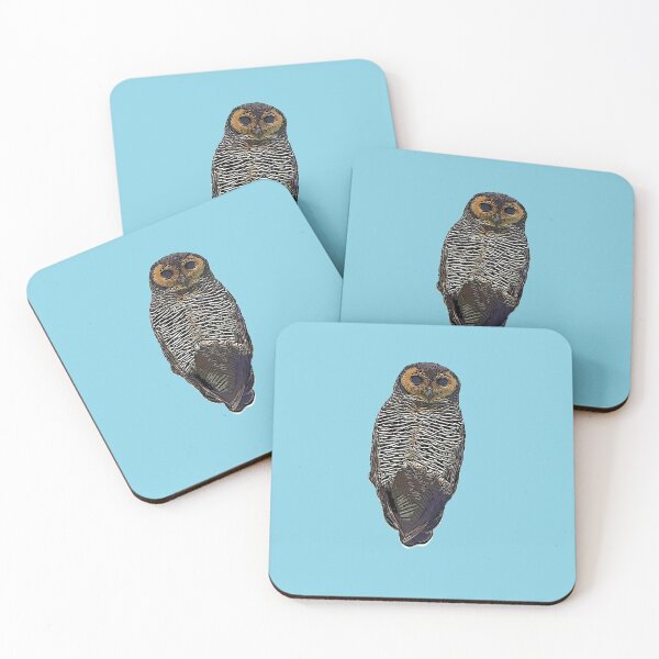 Item preview, Black Alternate Design of a Spotted Wood Owl designed and sold by designsasstultd.