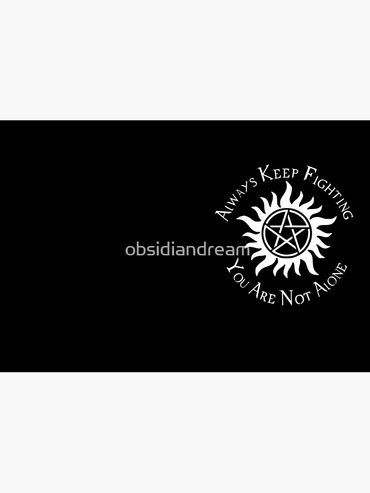 Thumbnail 3 of 3, Hardcover Journal, Supernatural Not Alone v2.0 designed and sold by obsidiandream.