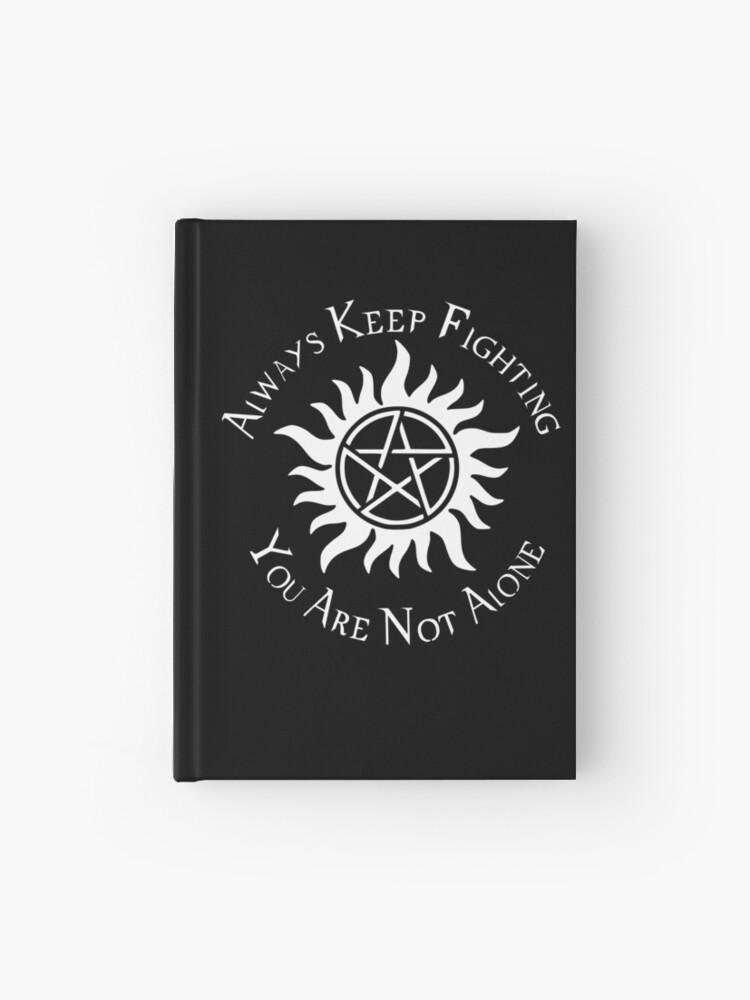 Hardcover Journal, Supernatural Not Alone v2.0 designed and sold by obsidiandream