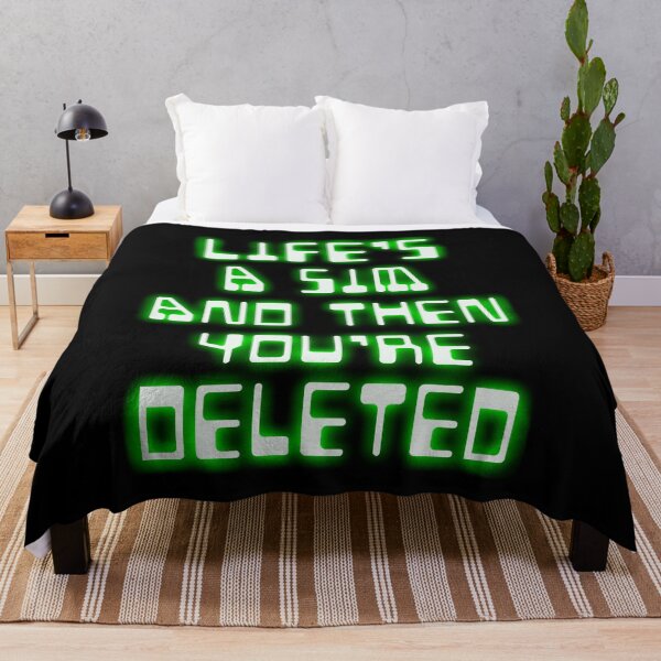 Item preview, Life's a sim and then you're deleted designed and sold by NEURONET.