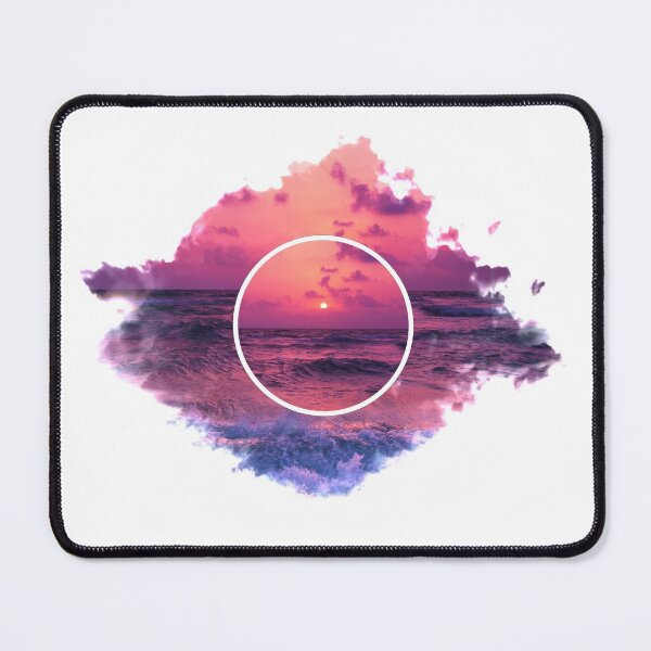 Item preview, Sunset, Waves & Clouds - Beautiful Geometric Design - Circle designed and sold by Proudcastle.
