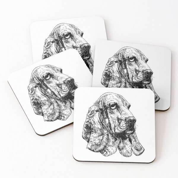 Item preview, Basset hound dog drawing designed and sold by SakalDesign.